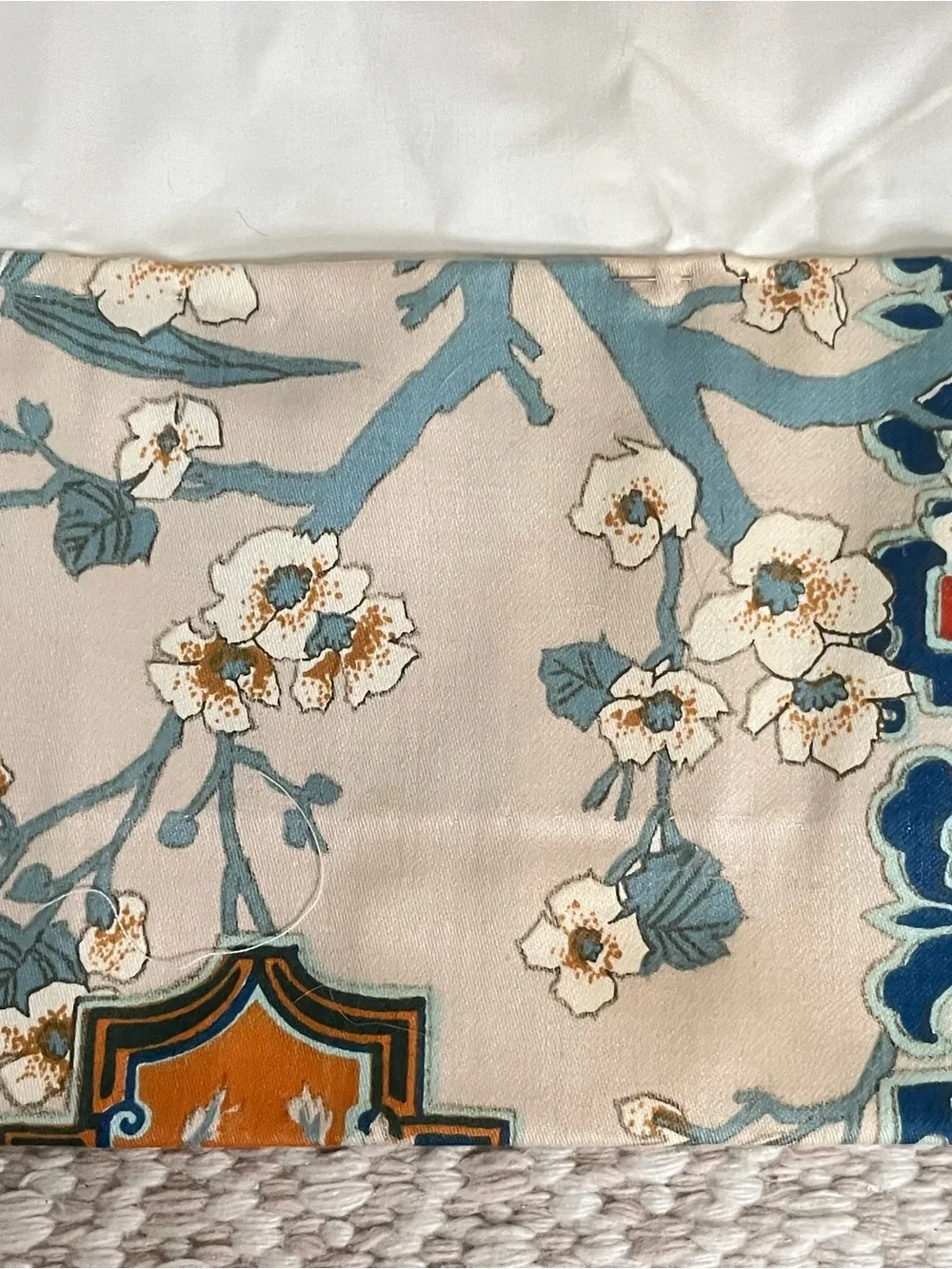 Vintage Mid Century Chinese Chinoiserie Curtain Panels